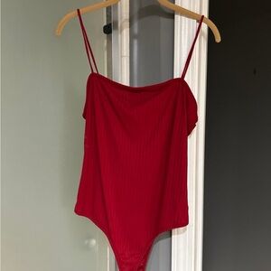 Forever 21 red bodysuit